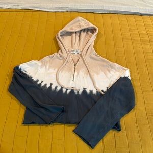 Wildfox cropped hoodie tie dye size Small